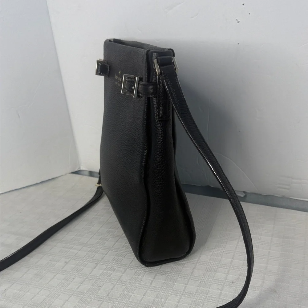 Kate Spade New York Holden Street BRANDY Black Leather Crossbody Shoulder BAG